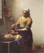 VERMEER VAN DELFT, Jan The Milkmaid oil painting artist